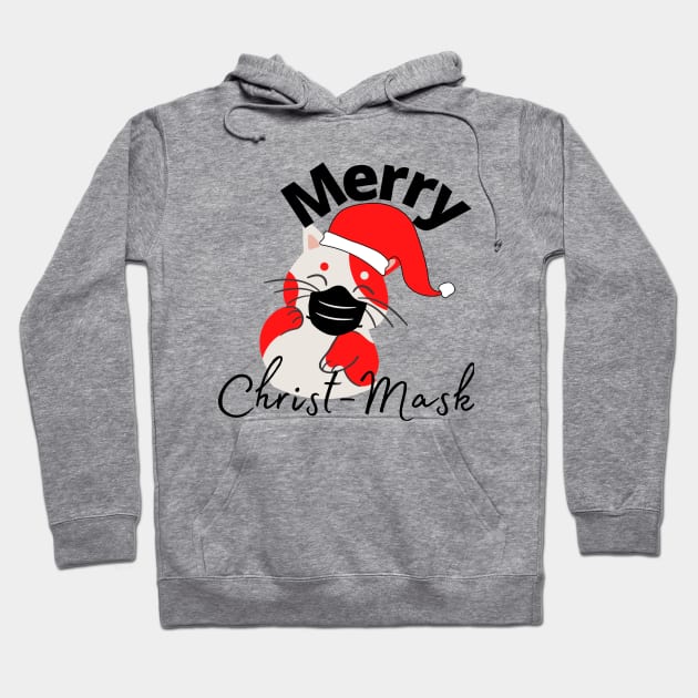 Merry Christ-Mask. Meowy Christmas, Funny 2020 Quarantine Cat Christmas Shirt, Sweater, Christmas Gift for Cat Lovers Hoodie by kissedbygrace